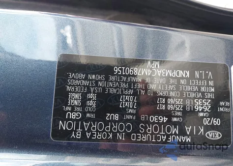 2021 Kia Sportage Lx from USA, damaged, VIN KNDPM3AC4M7890156